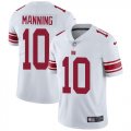 Wholesale Cheap Nike Giants #10 Eli Manning White Youth Stitched NFL Vapor Untouchable Limited Jersey