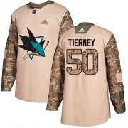 Wholesale Cheap Adidas Sharks #50 Chris Tierney Camo Authentic 2017 Veterans Day Stitched NHL Jersey