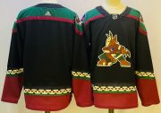 Wholesale Cheap Men's Arizona Coyotes Blank Black Stitched Jersey