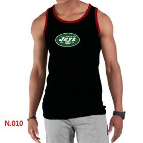 Wholesale Cheap Men\'s Nike NFL New York Jets Sideline Legend Authentic Logo Tank Top Black_2