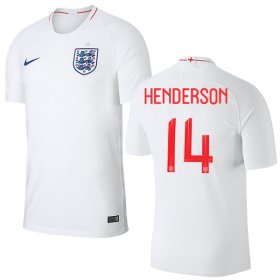 Wholesale Cheap England #14 Henderson Home Thai Version Soccer Country Jersey