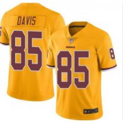 Cheap Men's Washington Redskins #85 Vernon Davis Gold Vapor Untouchable Limited NFL Stitched Jersey