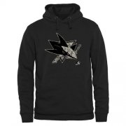 Wholesale Cheap Men's San Jose Sharks Black Rink Warrior Pullover Hoodie