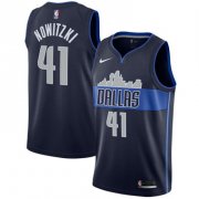 Wholesale Cheap Nike Mavericks #41 Dirk Nowitzki Navy Swingman Jersey