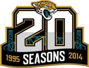 Wholesale Cheap Stitched NFL Jacksonville Jaguars 1995-2014 20TH Season Jersey Patch