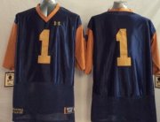 Wholesale Cheap Notre Dame Fighting Irish #1 Greg Bryant 2014 Blue With Yellow Jersey