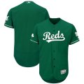 Wholesale Cheap Cincinnati Reds Majestic St. Patrick's Day Flex Base Authentic Collection Celtic Team Jersey Green