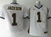 Wholesale Cheap California Golden Bears #1 Jackson White Jersey