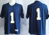 Wholesale Cheap Notre Dame Fighting Irish #1 Louis Nix III 2013 Navy Blue Jersey