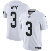 Cheap Men's Las Vegas Raiders #3 Zamir White White 2024 Vapor Football Stitched Jersey