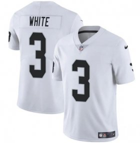 Cheap Men\'s Las Vegas Raiders #3 Zamir White White 2024 Vapor Football Stitched Jersey