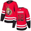 Wholesale Cheap Adidas Senators #12 Marian Gaborik Red Home Authentic Drift Fashion Stitched NHL Jersey