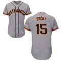 Wholesale Cheap Giants #15 Bruce Bochy Grey Flexbase Authentic Collection Road Stitched MLB Jersey