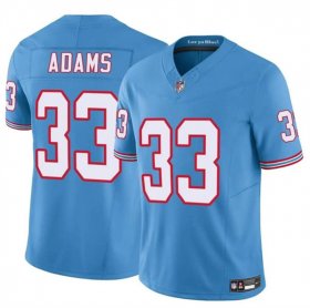 Men\'s Tennessee Titans #33 Jamel Adams Blue 2024 F.U.S.E. Throwback Vapor Limited Football Stitched Jersey