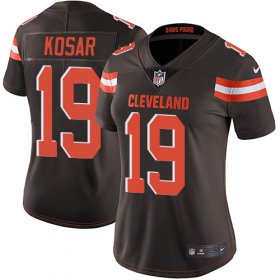 Wholesale Cheap Nike Browns #19 Bernie Kosar Brown Team Color Women\'s Stitched NFL Vapor Untouchable Limited Jersey