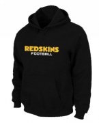 Wholesale Cheap Washington Redskins Authentic Font Pullover Hoodie Black