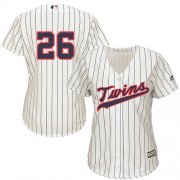 Wholesale Cheap Twins #26 Max Kepler Cream Strip Alternate Women's Stitched MLB Jersey