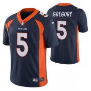 Wholesale Cheap Men's Denver Broncos #5 Randy Gregory Navy Vapor Untouchable Limited Stitched Jersey