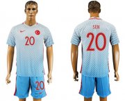 Wholesale Cheap Turkey #20 Sen Away Soccer Country Jersey