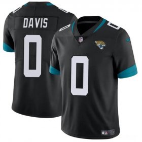 Cheap Men\'s Jacksonville Jaguars #0 Gabe Davis Black Vapor Untouchable Limited Football Stitched Jersey