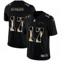 Wholesale Cheap Los Angeles Chargers #17 Philip Rivers Carbon Black Vapor Statue Of Liberty Limited NFL Jersey