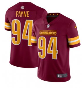 Wholesale Cheap Men\'s Washington Commanders #94 Da\'Ron Payne 2022 Burgundy Vapor Limited Stitched Jersey