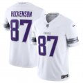 Wholesale Cheap Men's Minnesota Vikings #87 T.J. Hockenson White F.U.S.E. Winter Warrior Limited Football Stitched Jersey