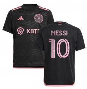 Wholesale Cheap Men\'s Inter Miami CF #10 Lionel Messi Black Soccer Jersey