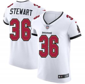 Wholesale Cheap Tampa Bay Buccaneers #36 M.J. Stewart Men\'s Nike White Vapor Elite Jersey