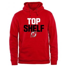 Wholesale Cheap New Jersey Devils Top Shelf Pullover Hoodie Scarlet