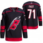 Wholesale Cheap Men's Carolina Hurricanes #71 Jesper Fast Black Stitched Jersey