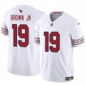 Cheap Men's Arizona Cardinals #19 Anthony Brown JR White 2024 F.U.S.E. Vapor Untouchable Limited Stitched Jersey