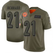 Wholesale Cheap Nike Bengals #21 Darqueze Dennard Camo Men's Stitched NFL Limited 2019 Salute To Service Jersey