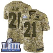 Wholesale Cheap Nike Rams #21 Aqib Talib Camo Super Bowl LIII Bound Men's Stitched NFL Limited 2018 Salute To Service Jersey