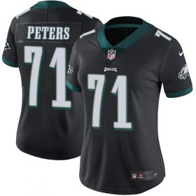 Wholesale Cheap Nike Eagles #71 Jason Peters Black Alternate Women\'s Stitched NFL Vapor Untouchable Limited Jersey