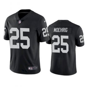 Wholesale Cheap Men\'s Las Vegas Raiders #25 Trevon Moehrig Black Vapor Limited Nike Jersey