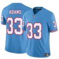 Men's Tennessee Titans #33 Jamel Adams Blue 2024 F.U.S.E. Throwback Vapor Limited Football Stitched Jersey