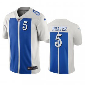 Wholesale Cheap Detroit Lions #5 Matt Prater White Blue Vapor Limited City Edition NFL Jersey