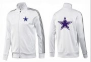 Wholesale Cheap NFL Dallas Cowboys Team Logo Jacket White_3