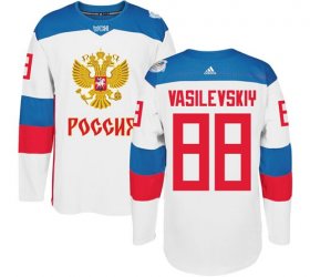 Wholesale Cheap Team Russia #88 Andrei Vasilevskiy White 2016 World Cup Stitched NHL Jersey