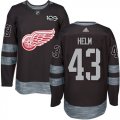 Wholesale Cheap Adidas Red Wings #43 Darren Helm Black 1917-2017 100th Anniversary Stitched NHL Jersey