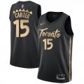 Wholesale Cheap Raptors #15 Vince Carter Black Basketball Swingman City Edition 2019-20 Jersey