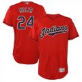 Wholesale Cheap Indians #24 Andrew Miller Red Flexbase Authentic Collection Stitched MLB Jersey