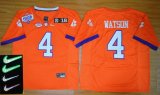 Wholesale Cheap Men's Clemson Tigers #4 Deshaun Watson Orange 2016 Playoff Rose Bowl Special Event Diamond Quest Jersey