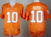 Wholesale Cheap Clemson Tigers #10 Tajh Boyd Orange Pro Combat Jersey