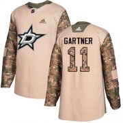 Wholesale Cheap Adidas Stars #11 Mike Gartner Camo Authentic 2017 Veterans Day Stitched NHL Jersey