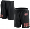 Cheap Men's San Francisco 49ers Black Shorts