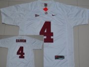 Wholesale Cheap Alabama Crimson Tide #4 Mark Barron White Jersey