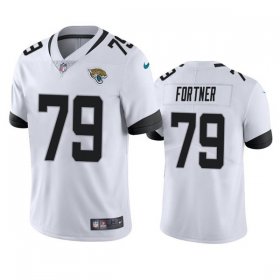 Wholesale Cheap Men\'s Jacksonville Jaguars #79 Luke Fortner White Vapor Untouchable Limited Stitched Jersey