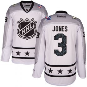 Wholesale Cheap Blue Jackets #3 Seth Jones White 2017 All-Star Metropolitan Division Women\'s Stitched NHL Jersey